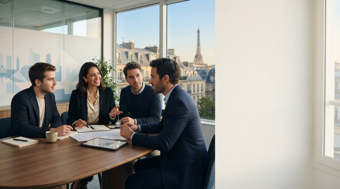 Maréville Deloquisse - équipe au travail sur l'analyse de données d'investissement
